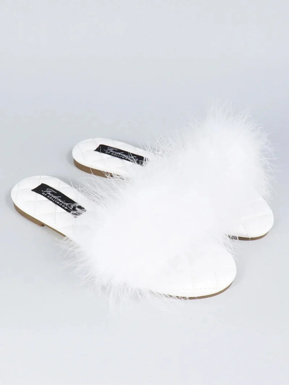 Frederick's of Hollywood Maxim Feather Flat Sandals